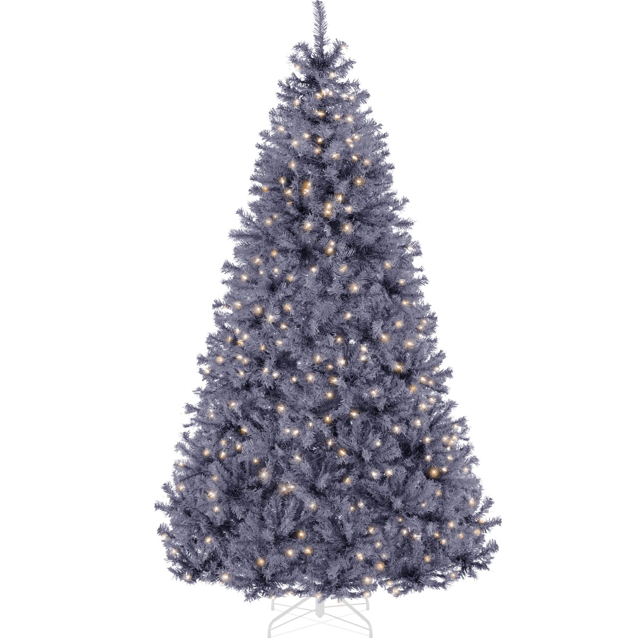 Best Choice Products Pre-Lit Charcoal Gray Christmas Tree, Artificial Full Holiday Decoration w/ Incandescent Lights